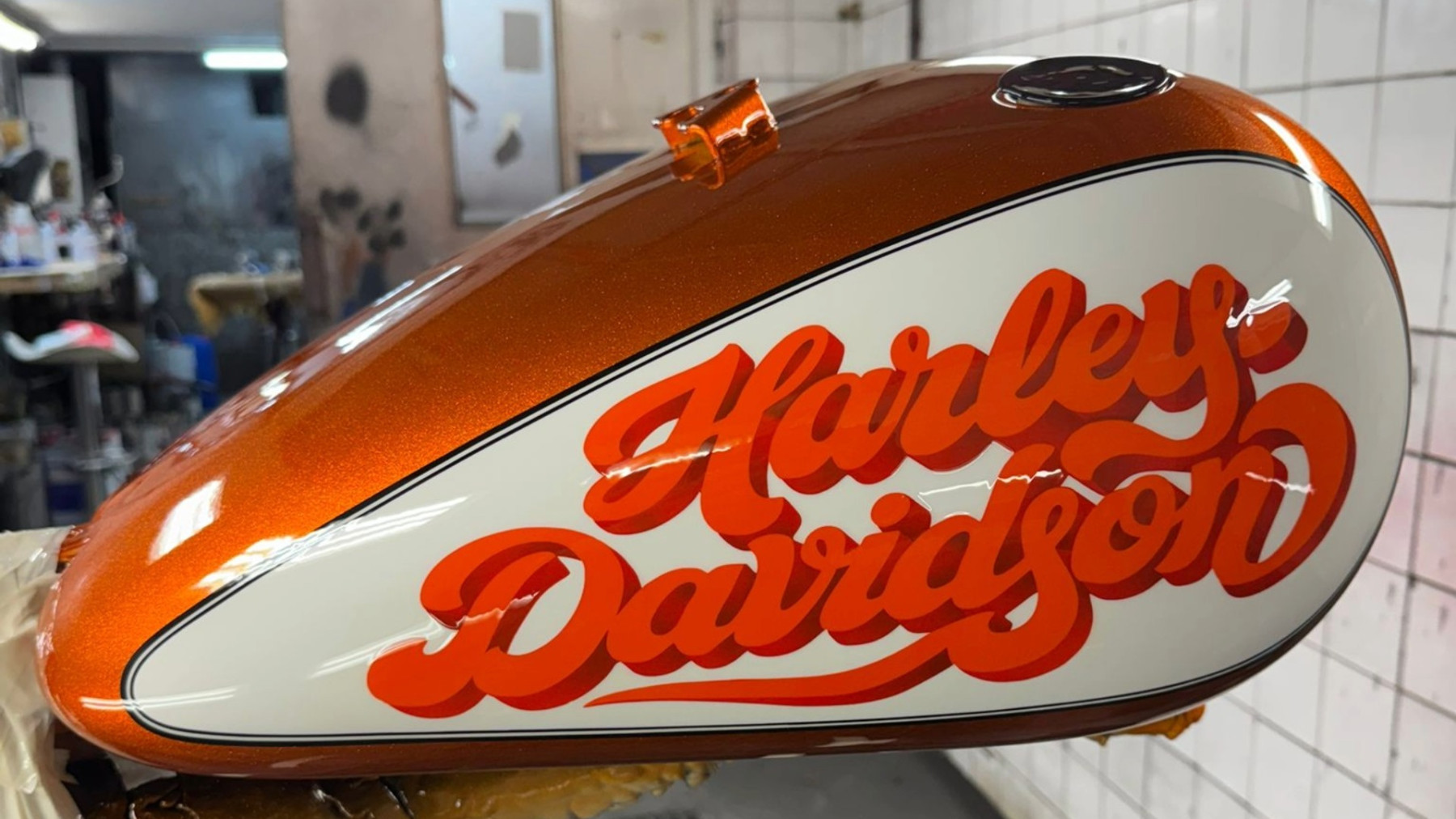 Harley-Davidson custom de Javier Gallardo en el Creators Custom Clash